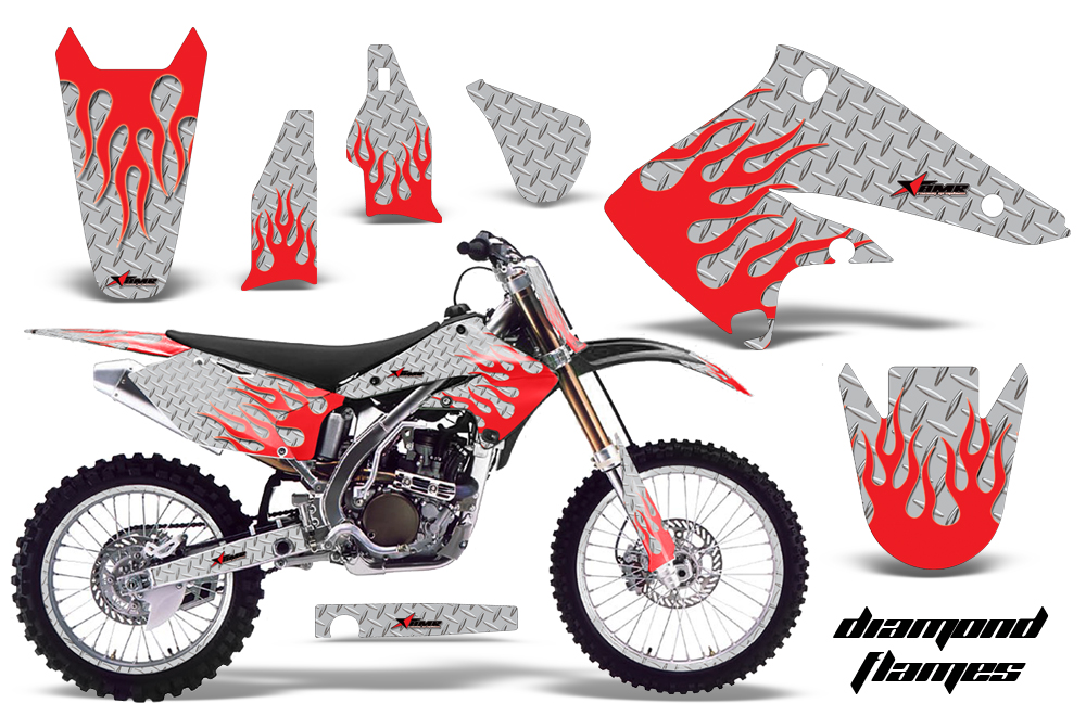 Kawasaki KX250F 04-05 Graphics Kit DF RS NPs